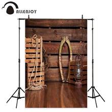 Telones de fondo de Allenjoy photophone, lámpara de pie de madera, cuerda, granja campestre, Granero, Fondo para fotografía, fotollamada, fotomatón 2024 - compra barato