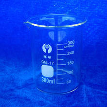 Vaso de cristal para laboratorio, 300ml, forma baja 2024 - compra barato