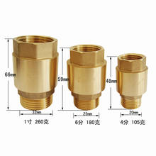 Brass 1/2" 3/4" 1" Female x Male thread wire mouth vertical check valve non-return valve 2024 - buy cheap