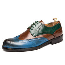 De moda zapatos de vestir de los hombres zapatos formales zapatos de negocios zapatos Oxford para boda para hombres zapatos de cuero zapatos de hombre tamaño 39-47 2024 - compra barato