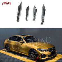 3 unids/set de fibra de carbono parachoques delantero labio divisores de Spoiler para BMW serie 5 G30 G31 G38 deporte 2017 de 2018 de 2019 protector de parachoques 2024 - compra barato