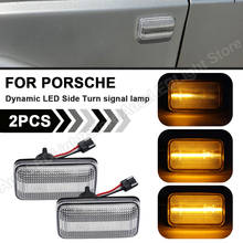 2 pçs dinâmico led side turn signal marcador luz lâmpada blinker para porsche 911 carrera 1994-1998 930 964 993 924/924s 944 959 968 2024 - compre barato