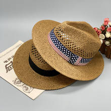 Шляпа женская Соломенная с широкими полями, Панама с лентой, Пляжная Панама, лето 2021 2022 - купить недорого