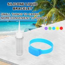 Portable Silicone Bracelet Wristband Hand Soap Dispenser Band Squeeze Bottle Hold 10ml Of Hands Sanitizer Sunscreen Epellent 2024 - buy cheap