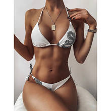 Conjunto de Bikini Bandage con Push-up para mujer, traje de baño brasileño, ropa de playa, Badeanzug # T4, 2021 2024 - compra barato