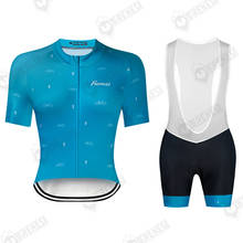 Женская профессиональная одежда для велоспорта Frenesi, комплекты одежды из Джерси, Женский костюм с коротким рукавом, летний велосипедный костюм 2024 - купить недорого