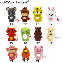 JASTER Chinese Zodiac  flash drive 16GB 32GB U disk animal memory stick pendrive 8GB  stick 4GB Pen drive 64GB tarjeta de usb 2024 - buy cheap