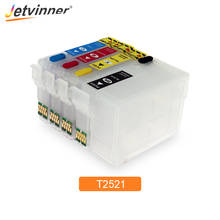 Jetvinner-cartucho de tinta de repuesto para impresora Epson T252, T2521, T252XL, WF-3620, WF-3640, WF-7110, WF-7610, con Chips de arco 2024 - compra barato