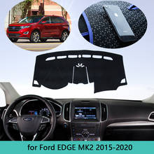 Almofada antiderrapante para painel de autos, proteção anti-sujeira para painel, para ford edge mk2 2015 2016 2017 2018 2019 endura 2024 - compre barato