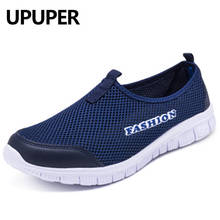 UPUPER-zapatillas de deporte de malla transpirable para mujer, zapatos ligeros de moda, sin cordones, para caminar de mujer 2024 - compra barato