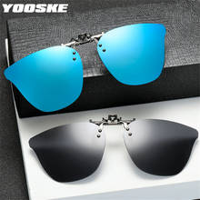 YOOSKE Polarized Clip on Sunglasses Men Women Luxury Brand Design Myopia Driving Sun Glasses Night Vision Lens Anti-UVA Anti-UVB 2024 - buy cheap