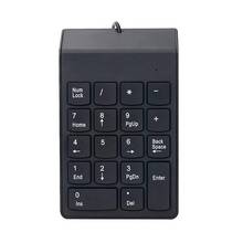 USB Numeric Keypad,USB 18 Key Number Numeric Keypad Keyboard for Laptop Desktop Computer PC- Black 2024 - buy cheap