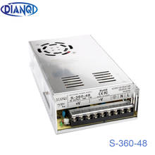 Fuente de alimentación de alta calidad 48V 360W AC a DC fuente de alimentación AC DC convertidor S-360-48 2024 - compra barato