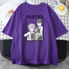 Haikyuu Japanese Anime Black T Shirts For Women Harajuku Style T Shirt Summer Hot Sale Tees INS Trendy Short Sleeves Tops Women 2024 - buy cheap