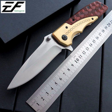 Pocket knife DA77 Folding Hunting Survival Knife 8CR13MOV Blade Camping JackKnife Wood Handle Knives Outdoor EDC Tool knife 2024 - buy cheap