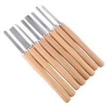 8PCs Wood Carving Knife Lathe Chisel Set Turning Tools Woodworking Gouge Skew Parting Spear Drop Ship 2024 - buy cheap