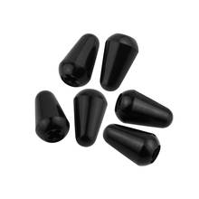 NEW 6pcs Plastic Electric Guitar 5 Way Switch Knobs Tip Cap Buttons ,Black 2024 - buy cheap