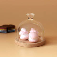 New Arrival 1:12 Dollhouse Miniature Candy Jar Glass Dessert Fruit Tray Doll House Decor Toy 2024 - buy cheap