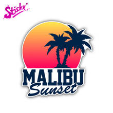 Malibu-pegatina con personalidad para coche, calcomanía decorativa para motocicleta, todoterreno, portátil, maletero, guitarra, vinilo 2024 - compra barato