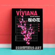 Flores de cerejeiras sakura decoração tela estética impressões poster do estudo sala de estar decoração imagens do quarto casa pintura de arte de parede 2024 - compre barato