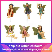 2021 New Fairy Garden - 6pcs Miniature Fairies Figurines Accessories for Outdoor Decor 2024 - buy cheap