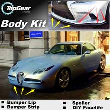 Bumper Lip Deflector Lips For Alfa Romeo Nuvola AR Front Spoiler Skirt For TOPGEAR Friends Car Tuning / Body Kit / Strip 2024 - buy cheap