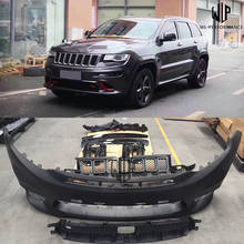 Srt8 Style High Quality Pp Unpainted Front Rear Bumper Side Skirts Wheel Eyebrow for Jeep Grand Cherokee Car Body Kit 2024 - buy cheap