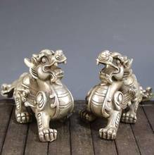 Best selling crafts copper plating Silver Ruyi Pixiu Decoration Office Home Decoration 2024 - buy cheap