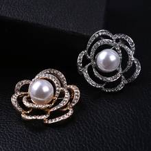 Fashion Vintage Flower Pearl Crystal Rhinestone Brooches For Women Girls Wedding Party Dress Jewelry Gift 2024 - buy cheap