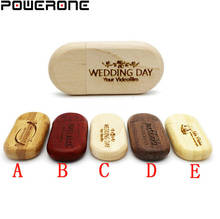 POWERONE (OVER 10 PCS free LOGO) maple Wood usb Flash Drive pendrive 4gb 8gb 16gb 32gb Pen Drive 64gb wediing personal Gifts 2024 - buy cheap