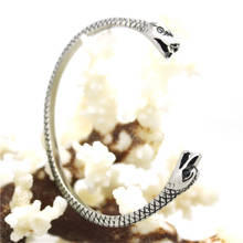 Double Snake Head Bracelet 316L Stainless Steel Jewelry Gothic Punk Biker Bangle 2024 - buy cheap