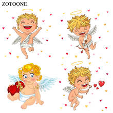 ZOTOONE Cartoon Angel Patches Animal Stickers for Kids Iron on Transfers for Clothes T-shirt Heat Transfer Accessory Appliques G 2024 - buy cheap