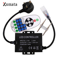 New 110V 220V dimmer with 3key/23key wireless RF remote single color controller 1500W EU plug/US plug 2024 - buy cheap