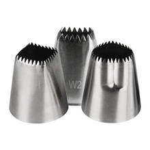 3pcs Square Heart Pastry Nozzle Cake Cream Tips Icing Piping Nozzles Confectionery Fondant Cake Decorating Tools Bakeware 2024 - buy cheap