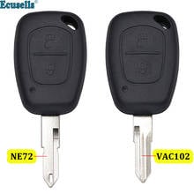 2 button smart remote key shell case fob for Renault Clio III Kangoo Master Twingo Trafic Modus NE72 OR VA2 uncut blade 2024 - buy cheap