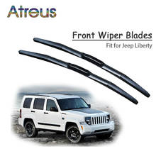 Atreus 2pcs High Quality Long Life Rubber Front Wiper Blades For Jeep Liberty KJ KK 2002-2012 Windscreen Wiper Accessories 2024 - buy cheap