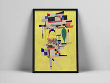 Wassily Kandinsky Poster Vintage Yellow Exhibition Museum Canvas Print Abstract Painting Modern Wall Picture Bedroom Background 2024 - buy cheap