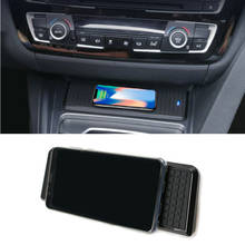 Módulo de carregamento sem fio para iphone, acessório com placa de carregamento rápido para bmw 3 4 series f30 f31 f32 f34 f36 2024 - compre barato