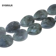 13 * 18mm Natural Faceted Gray Labradorite Stone Beads Water Drop Beads For Jewelry Making DIY Bracelet Earring Accessories 2024 - buy cheap