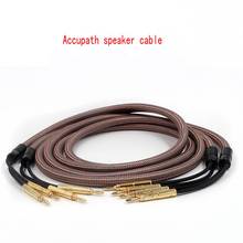 Free shipping Speaker Cable Accuphase OCC Pure Copper Audio Speaker Wire with Gold plated Banana Plug 2024 - buy cheap
