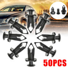 50 unids/set 8mm 5/16 pulgadas Auto remache de guardabarros Clip negro Nylon 293150089 Maverick Commader Outlander renegado puede estoy ATV UTV 2024 - compra barato