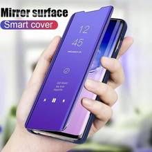 Smart Mirror Flip Phone Case For Huawei P40 P30 Pro P20 Lite P10 Leather Stand Cover For Mate 20 30 Pro 10 Lite Protective Shell 2024 - купить недорого