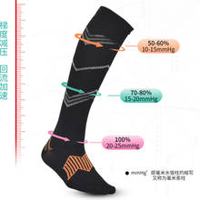 Men's Outdoor Sports Compression Socks for Basketball Jogging Running 15-20 MmHg Breathable Nylon Knee Stockings (3 Pairs) 2024 - buy cheap