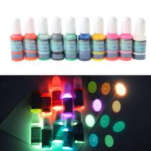 10 Colors Glowing in Dark Epoxy Resin Pigment  Luminous Colorant Jewelry Making 2024 - buy cheap