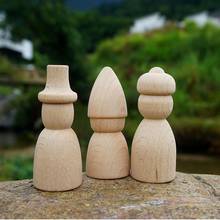 20Pc Beech Wood Peg Dolls Home Deco Natural Girls And Boys Family Unpainted Wood Blanks For Diy Wood Crafts For Baby Toys 2024 - buy cheap