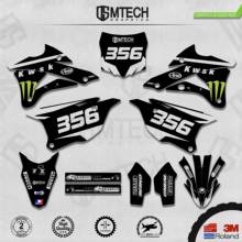 DSMTECH Customized Team Graphics Backgrounds Decals 3M Custom Stickers For KAWASAKI  2014 2015 2016 2017 2018 2019 KX85-100 003 2024 - buy cheap