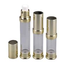 15ML Clear Airless Pump Bottle Golden Color Airless Lotion Bottle Vacuum Essence Bottle Airless Cosmetic Bottles 50pieces 2024 - buy cheap