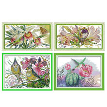 Cross Stitch Kits The Early Spring Birds Pattern Counted Printed Canva 11CT 14CT Print Stamped Fabric Needlework Embroidery Sets 2024 - buy cheap