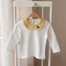 Camisetas de algodón de manga larga para niños y niñas, Tops de moda, blusa, ropa de bebé para 1-4 años, primavera y otoño 2024 - compra barato
