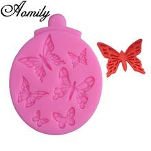 Molde de silicone para saia de borboleta aomily, decoração de bolo, casamento, ferramenta de confeiteiro 2024 - compre barato